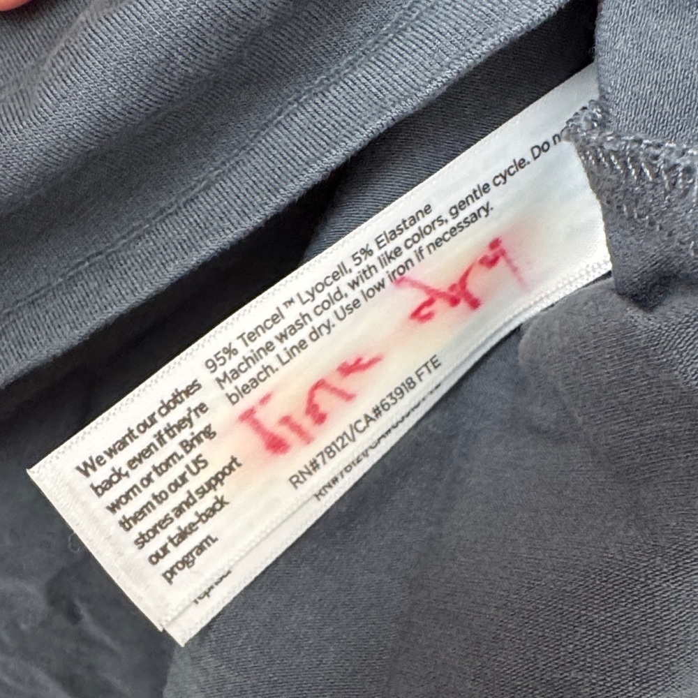 Eileen Fisher Charcoal Sleeveless Muscle Tee - Picture 3 of 6